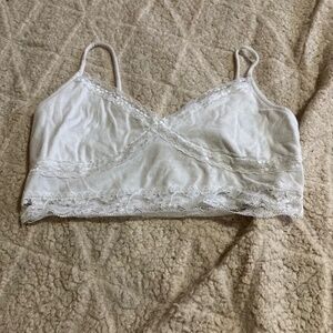 Lace White Short Crop Top Summer Coquette Tank top
